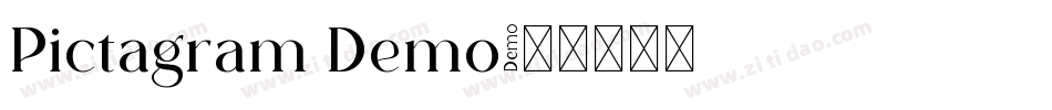 Pictagram Demo字体转换